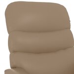 vidaXL Fauteuil de massage Cappuccino Similicuir