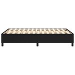 vidaXL Cadre de lit sans matelas noir 120x200 cm tissu