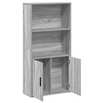 vidaXL Bibliothèque sonoma gris 60x24x120 cm bois d'ingénierie