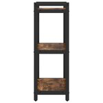 vidaXL Étagère Chêne fumé 40 x 30 x 85 cm Bois d'ingénierie