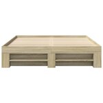 vidaXL Cadre de lit sans matelas chêne sonoma 160x200 cm