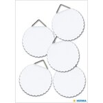 Pqt 6 Attaches pour Cadres diamètre 45 mm Shirting blanc HERMA