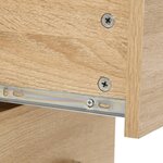 vidaXL Ensemble de meubles salle de bain 7 Pièces chêne bois d'ingénierie