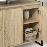 vidaXL Cabinet de salle de bain avec stockage Sonoma 90 x 30 x 60 cm