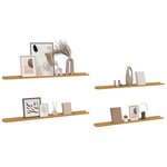 vidaXL Étagère Murale 4 Pièces Beige 115 x 9 x 3 cm Bois d'ingénierie