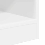 vidaXL Table d'appoint Blanc 40 5 x 40 x 45 cm Bois d'ingénierie