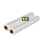 Pack And Move - Lot 2 Rouleaux Film Étirable - 300 M - Transparent - Film Déménagement Film Emballage Film Palette Film Protection