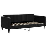 vidaXL Lit de repos sans matelas noir 90x200 cm velours