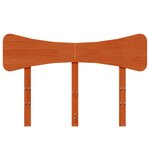 vidaXL Tête de lit cire marron 120 cm bois massif de pin