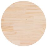 vidaXL Dessus de table rond Ø70x3 cm bois de pin massif