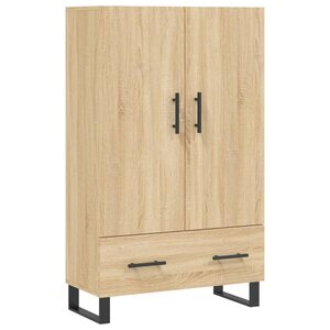 vidaXL Buffet haut chêne sonoma 69 5x31x115 cm bois d'ingénierie