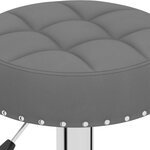vidaXL Tabourets de bar lot de 2 gris foncé tissu
