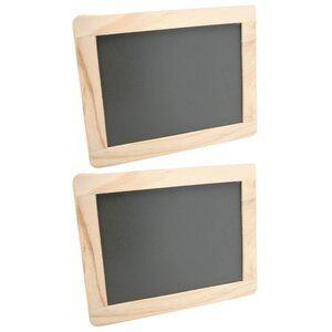 2 ardoises à bordure bois 21 5 x 17 cm
