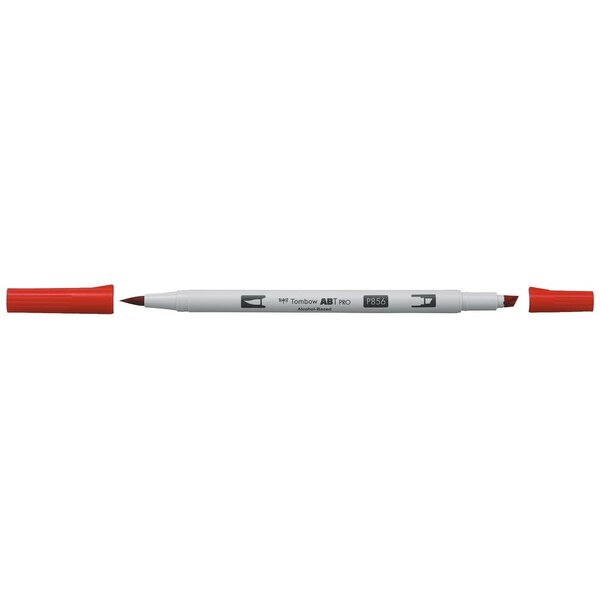Marqueur Base Alcool Double Pointe ABT PRO 856 rouge chinois x 6 TOMBOW