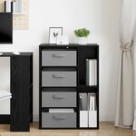 vidaXL Buffet Chêne noir 60 x 33 5 x 84 cm