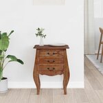 vidaXL Coffre de rangement 48 x 35 x 64 cm Bois de Mahogany Massif