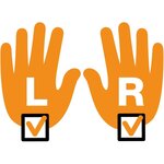 Ciseaux avec lame titane Non Stick 18cm  ambidextre blanc/orange FISKARS