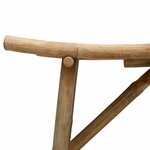vidaXL Banc de jardin 110 x 45 x 50 cm Bambou Naturel Rectangulaire
