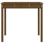 vidaXL Table de jardin marron miel 121x82 5x76 cm bois massif de pin