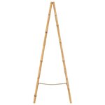 vidaXL Porte-serviette double avec 5 barreaux Bambou 50 x 160 cm