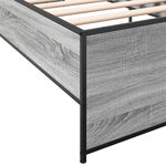 vidaXL Cadre de lit sans matelas sonoma gris 90x200 cm