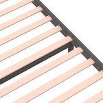 vidaXL Cadre de lit sans matelas gris bois massif 75x190 cm