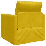 vidaXL Canapé-Lit Jaune foncé 74 x 77 x 81 cm Velours