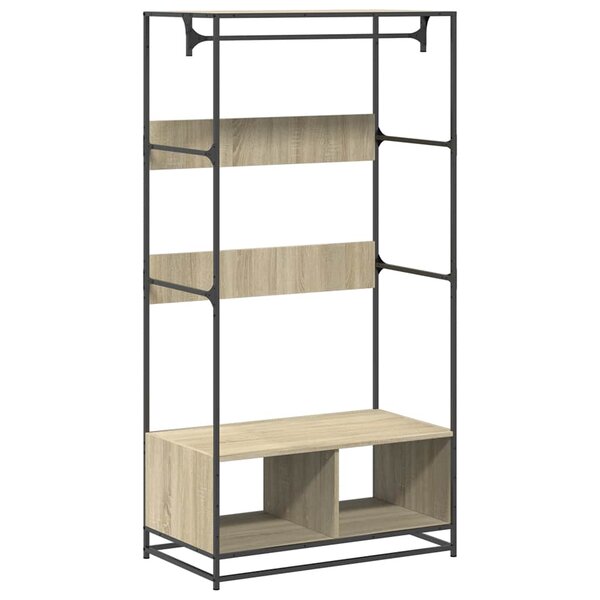 vidaXL Armoire chêne sonoma 90x50x180 cm bois d'ingénierie