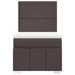 vidaXL Sommier à lattes de lit avec matelas Marron foncé 90x200 cm