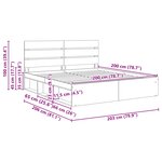 vidaXL Cadre de lit Bois ancien 200 x 200 cm Pin massif