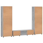 vidaXL Ensemble meuble TV FLORIN Gris Sonoma Bois d'ingénierie
