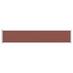 vidaXL Auvent latéral rétractable de patio 117x600 cm Marron