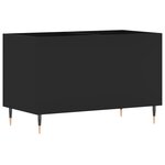 vidaXL Armoire à disques noir 74 5x38x48 cm bois d'ingénierie