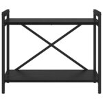 vidaXL Étagère Chêne noir 60 x 30 x 50 cm Bois d'ingénierie