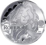 Pièce de monnaie en Argent 10 Euro g 22.2 Millésime 2024 HAKUNA MATATA Roi Lion