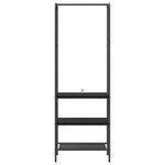 vidaXL Portant à vêtements avec étagères Chêne noir 60 x 30 x 171 cm