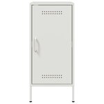 vidaXL Buffet blanc 36x39x79 cm acier