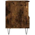 vidaXL Table de chevet chêne fumé 40x35x50 cm bois d’ingénierie