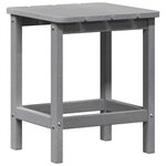 vidaXL Table d'appoint Gris clair 38 x 38 x 46 cm Polyéthylène