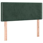 vidaXL Sommier à lattes de lit avec matelas et LED Vert foncé 90x200cm