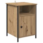 vidaXL Cabinet de chevet 2 Pièces Chêne artisanal 40 x 42 x 60 cm