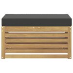 vidaXL Banc de Jardin Blanc 80 x 43 x 45 cm Bois d'Acacia Massif