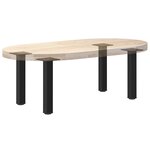 vidaXL Pieds de table basse 4 pièces Noir 42-44 cm Acier