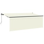 vidaXL Auvent Rétractable Crème et anthracite 400 x 200 cm