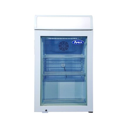 Mini armoire réfrigérée - atosa - r290 - acier1100595vitrée/battante x505x1005mm
