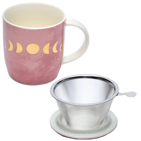 Mug avec infuseur métal - phases de lune