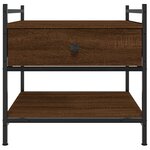 vidaXL Table basse chêne marron 50x50x50 cm bois d'ingénierie