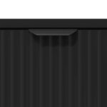 vidaXL Table de chevet Noir 63 5 x 36 x 61 cm Bois d'ingénierie