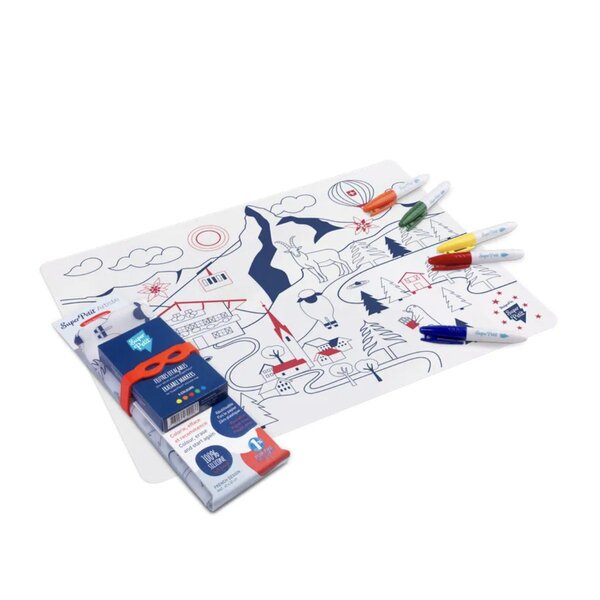 kit swiss mountains - 1 silione mat + 5 markers