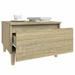 vidaXL Tables d'appoint 2 Pièces Chêne sonoma 50x46x35 cm Bois ingénierie